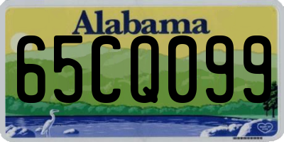 AL license plate 65CQ099