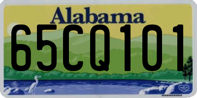 AL license plate 65CQ101