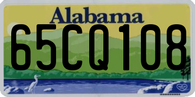 AL license plate 65CQ108