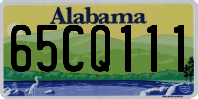 AL license plate 65CQ111