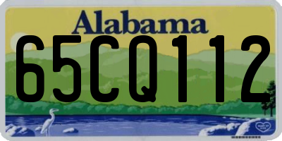 AL license plate 65CQ112