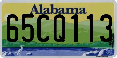 AL license plate 65CQ113