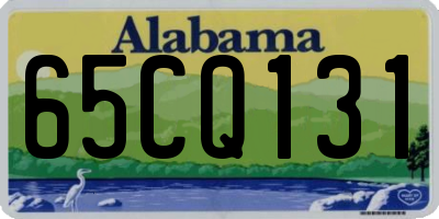 AL license plate 65CQ131