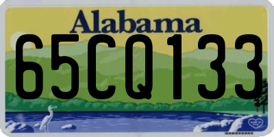 AL license plate 65CQ133