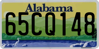 AL license plate 65CQ148