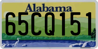 AL license plate 65CQ151