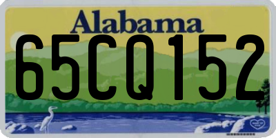 AL license plate 65CQ152