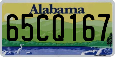 AL license plate 65CQ167