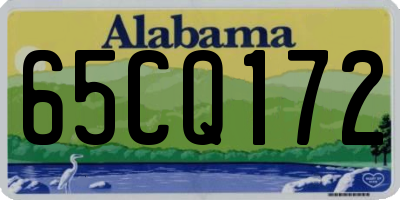 AL license plate 65CQ172
