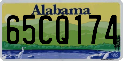 AL license plate 65CQ174