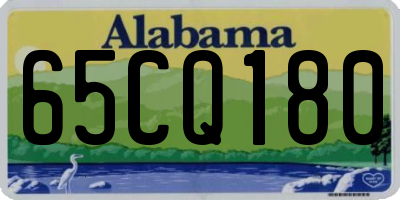 AL license plate 65CQ180