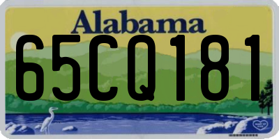 AL license plate 65CQ181