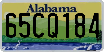 AL license plate 65CQ184