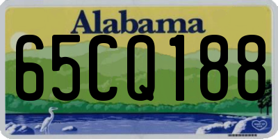AL license plate 65CQ188