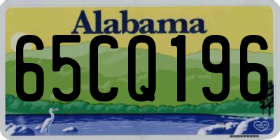 AL license plate 65CQ196