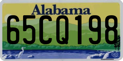 AL license plate 65CQ198