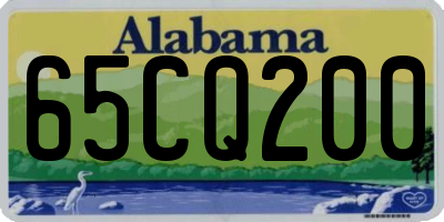 AL license plate 65CQ200