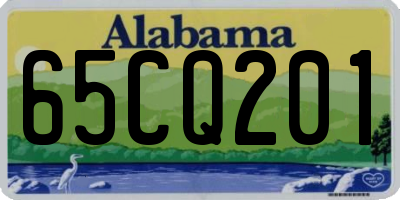 AL license plate 65CQ201