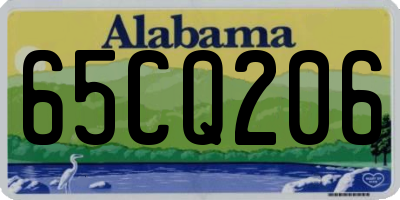 AL license plate 65CQ206