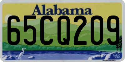 AL license plate 65CQ209
