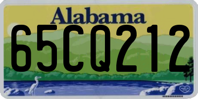 AL license plate 65CQ212