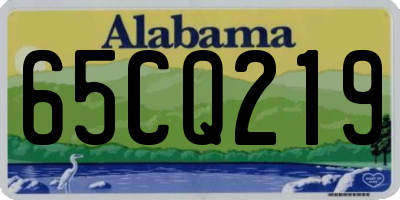 AL license plate 65CQ219