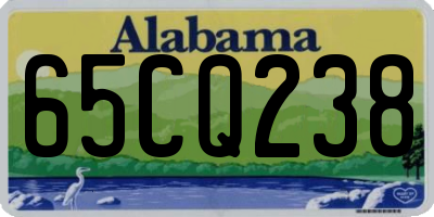 AL license plate 65CQ238