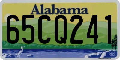 AL license plate 65CQ241
