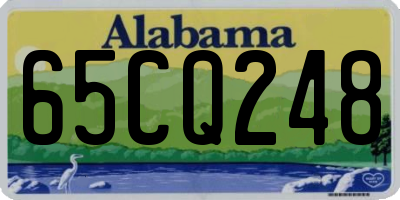 AL license plate 65CQ248