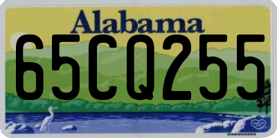 AL license plate 65CQ255