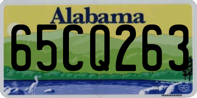 AL license plate 65CQ263