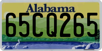 AL license plate 65CQ265