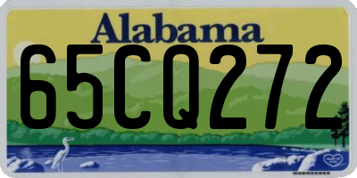 AL license plate 65CQ272