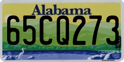 AL license plate 65CQ273