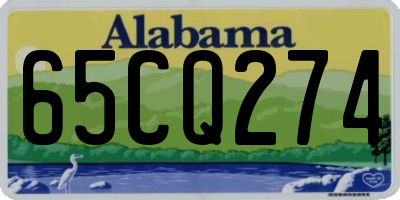 AL license plate 65CQ274
