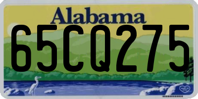 AL license plate 65CQ275