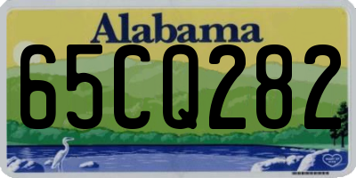 AL license plate 65CQ282