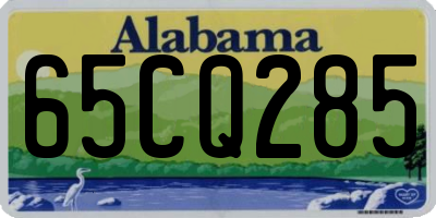 AL license plate 65CQ285