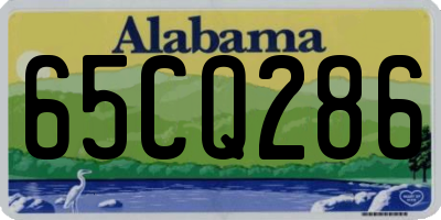 AL license plate 65CQ286