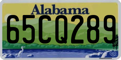 AL license plate 65CQ289