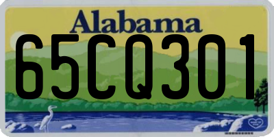 AL license plate 65CQ301