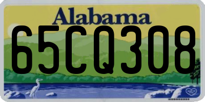 AL license plate 65CQ308