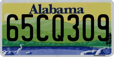 AL license plate 65CQ309