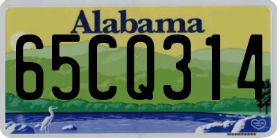 AL license plate 65CQ314
