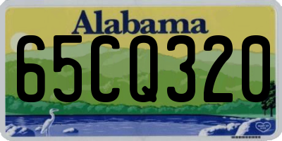 AL license plate 65CQ320