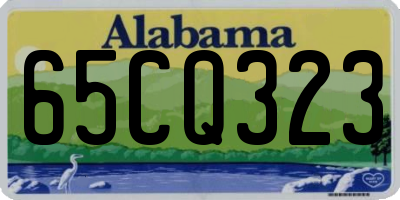 AL license plate 65CQ323