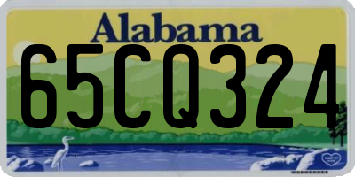 AL license plate 65CQ324