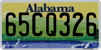 AL license plate 65CQ326