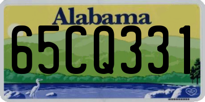 AL license plate 65CQ331