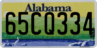 AL license plate 65CQ334